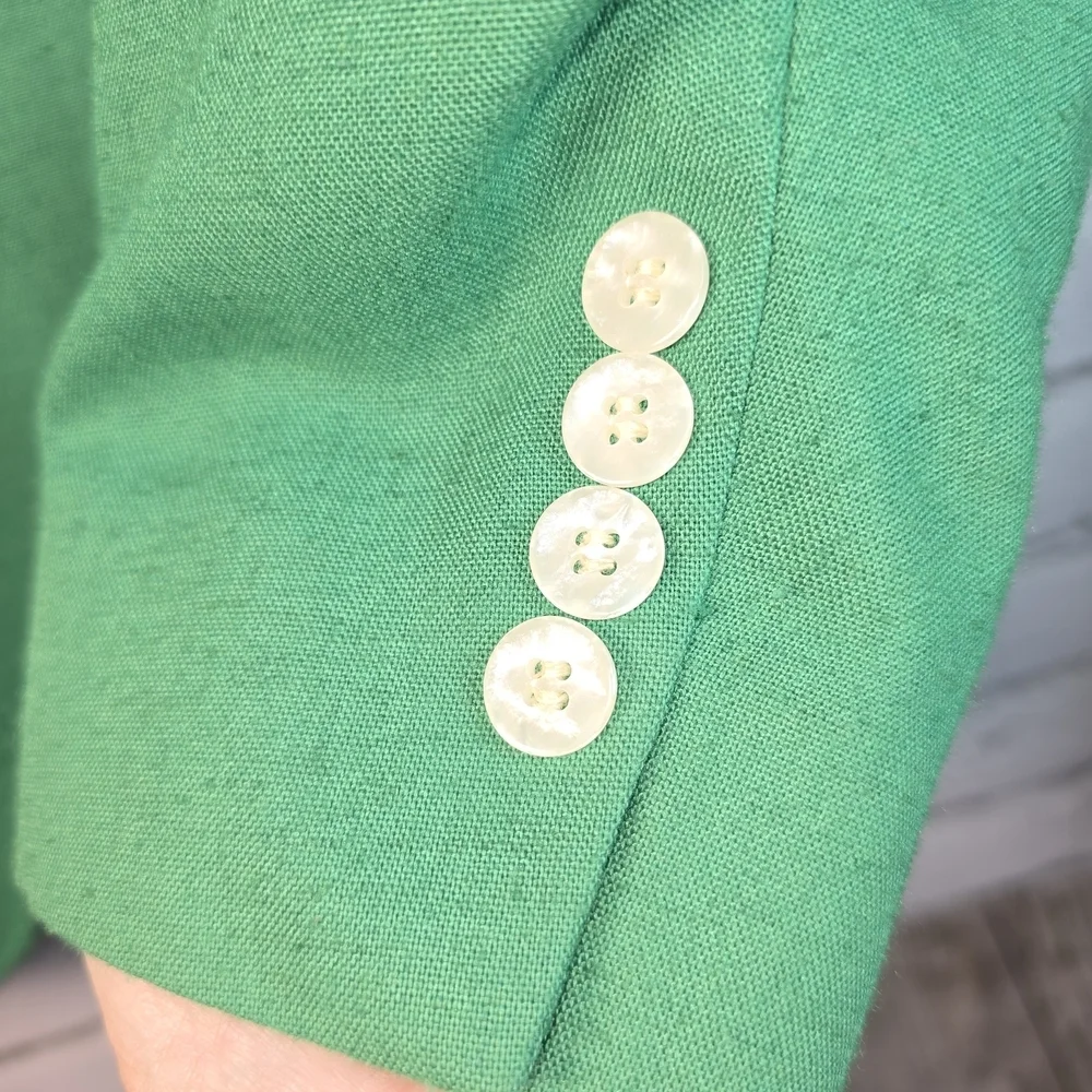 VINTAGE JOHN PEEL LTD KELLY GREEN BLAZER MENS MADE IN THE USA 40L MASTERS